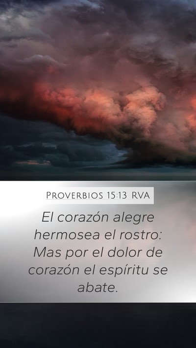 Proverbios 15:13 RVA Bible Verse Image