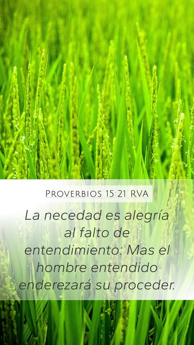 Proverbios 15:21 RVA Bible Verse Image