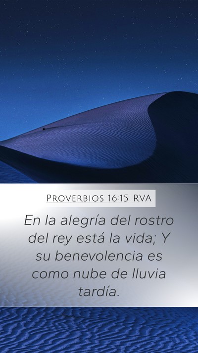 Proverbios 16:15 RVA Bible Verse Image