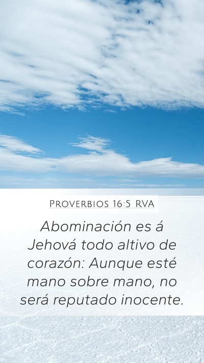 Proverbios 16:5 RVA Bible Verse Image
