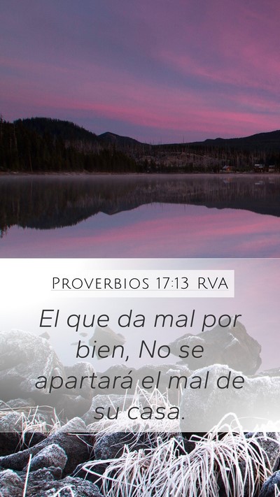 Proverbios 17:13 RVA Bible Verse Image