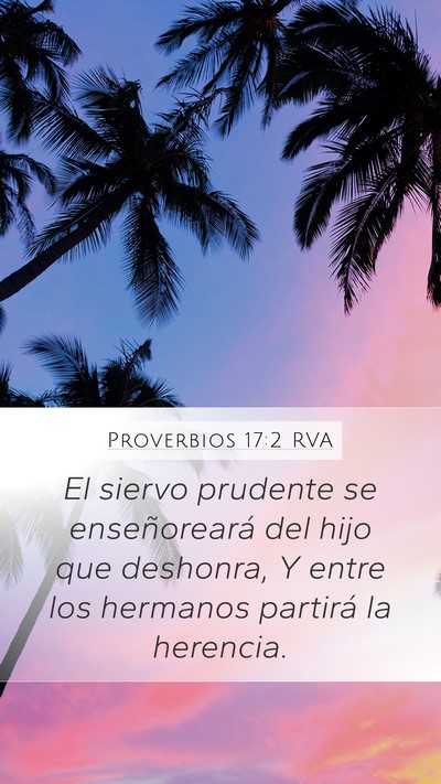 Proverbios 17:2 RVA Bible Verse Image