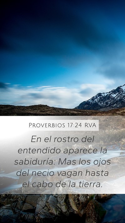 Proverbios 17:24 RVA Bible Verse Image