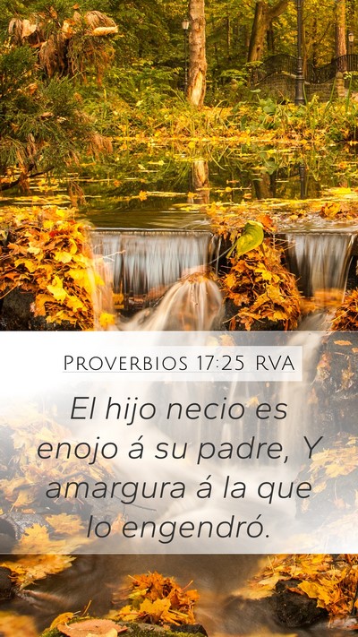 Proverbios 17:25 RVA Bible Verse Image