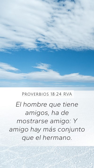 Proverbios 18:24 RVA Bible Verse Image