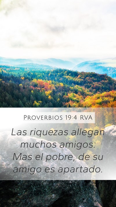 Proverbios 19:4 RVA Bible Verse Image