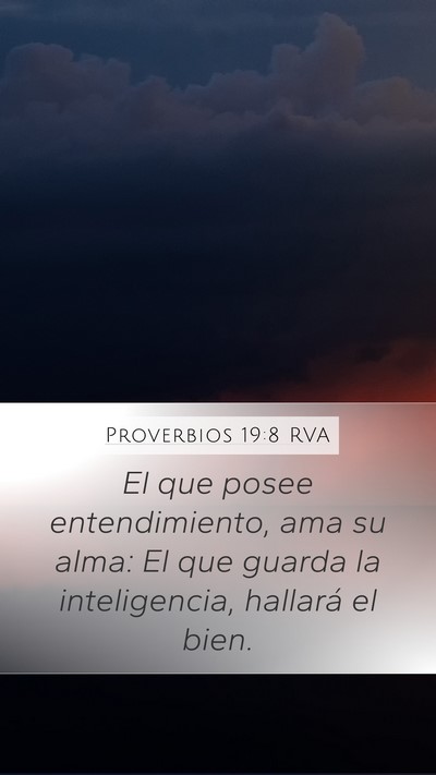 Proverbios 19:8 RVA Bible Verse Image
