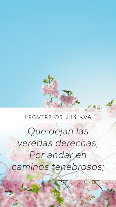 Proverbios 2:13 RVA Bible Verse Image