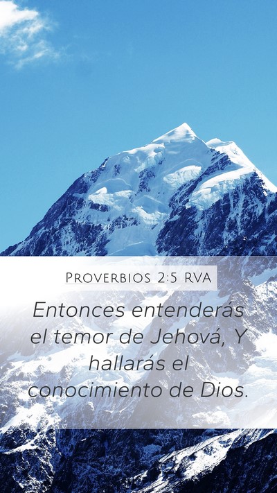 Proverbios 2:5 RVA Bible Verse Image