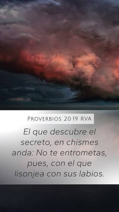 Proverbios 20:19 RVA Bible Verse Image