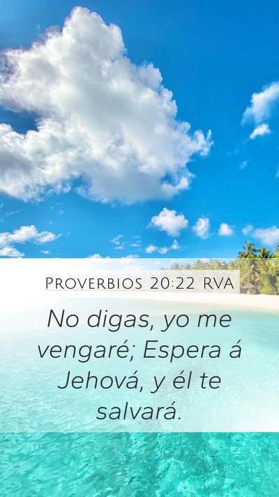 Proverbios 20:22 RVA Bible Verse Image