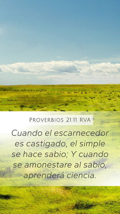 Proverbios 21:11 RVA Bible Verse Image
