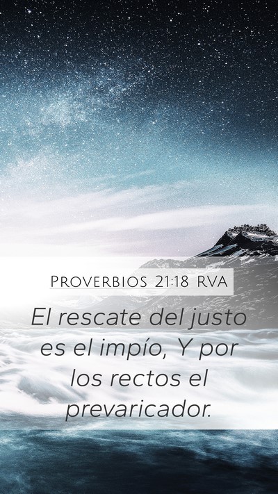 Proverbios 21:18 RVA Bible Verse Image