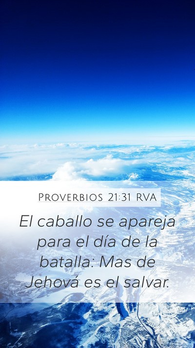 Proverbios 21:31 RVA Bible Verse Image