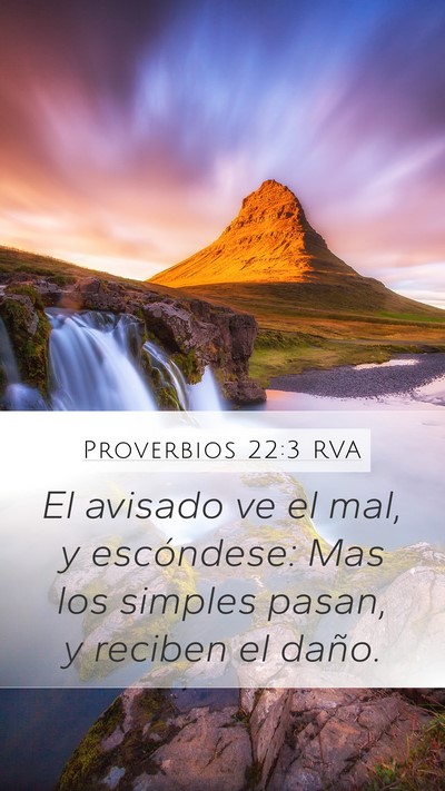 Proverbios 22:3 RVA Bible Verse Image