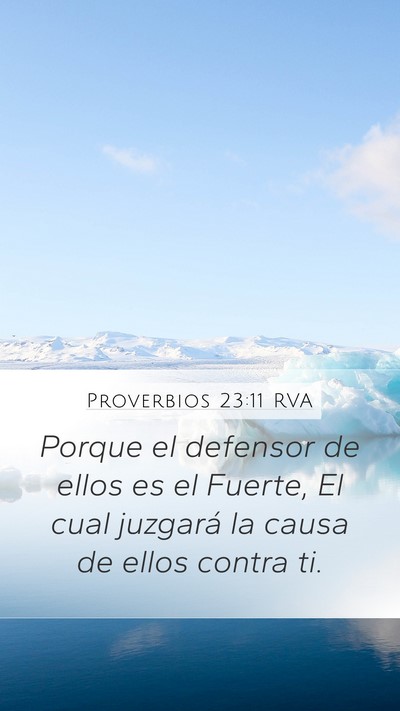 Proverbios 23:11 RVA Bible Verse Image