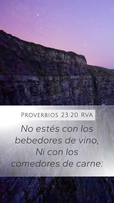 Proverbios 23:20 RVA Bible Verse Image