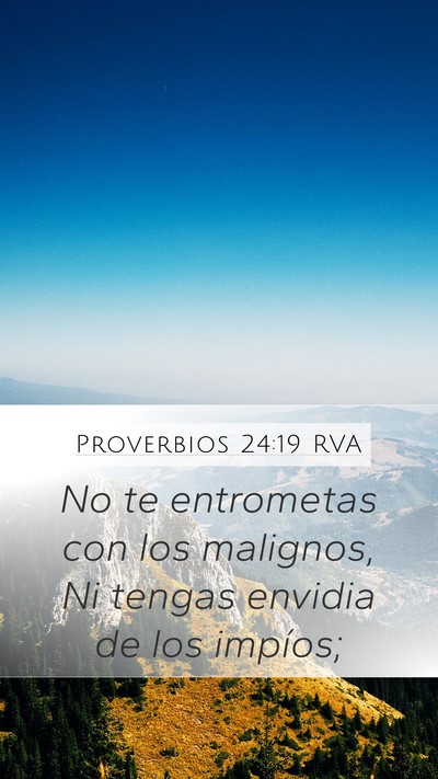 Proverbios 24:19 RVA Bible Verse Image