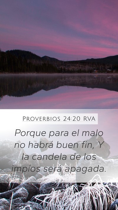 Proverbios 24:20 RVA Bible Verse Image