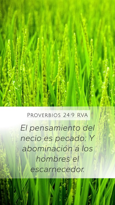 Proverbios 24:9 RVA Bible Verse Image