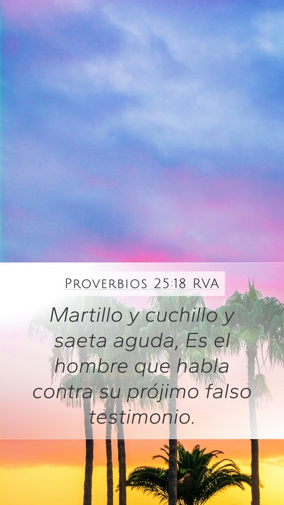 Proverbios 25:18 RVA Bible Verse Image