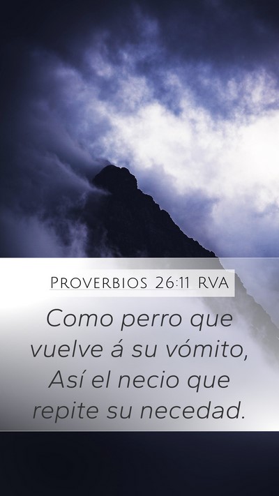 Proverbios 26:11 RVA Bible Verse Image