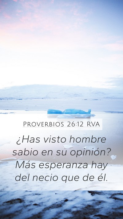 Proverbios 26:12 RVA Mobile Phone Wallpaper - ¿Has visto hombre sabio en su opinión? Más - Mobile Bible Verse Wallpaper
