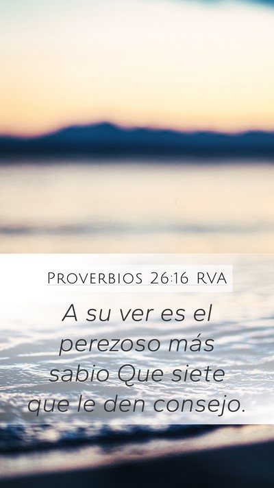 Proverbios 26:16 RVA Bible Verse Image