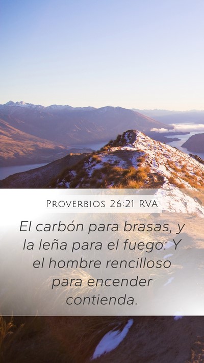 Proverbios 26:21 RVA Bible Verse Image