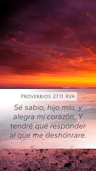 Proverbios 27:11 RVA Bible Verse Image