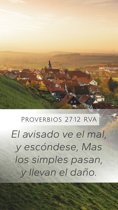 Proverbios 27:12 RVA Bible Verse Image