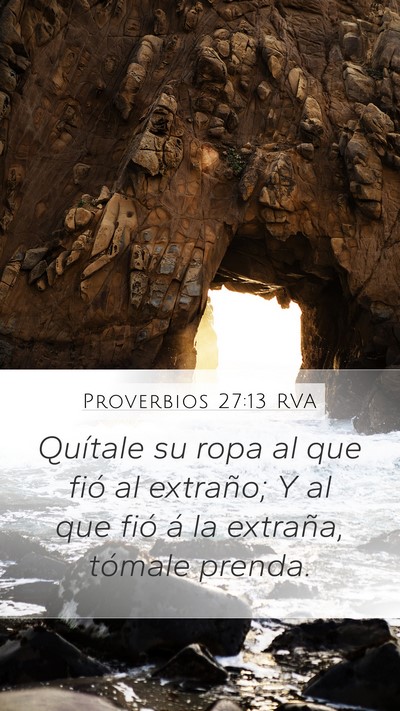 Proverbios 27:13 RVA Bible Verse Image