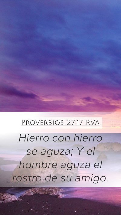 Proverbios 27:17 RVA Bible Verse Image