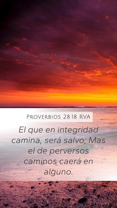 Proverbios 28:18 RVA Bible Verse Image