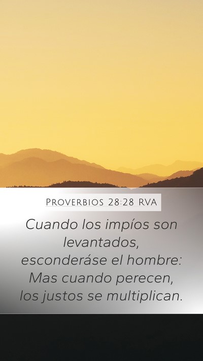 Proverbios 28:28 RVA Bible Verse Image