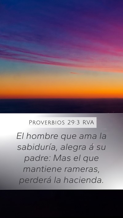Proverbios 29:3 RVA Bible Verse Image