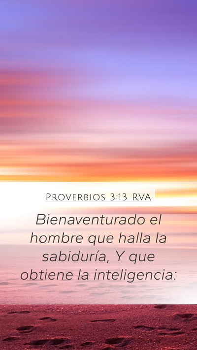 Proverbios 3:13 RVA Bible Verse Image