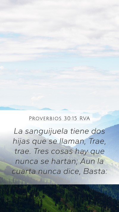 Proverbios 30:15 RVA Bible Verse Image