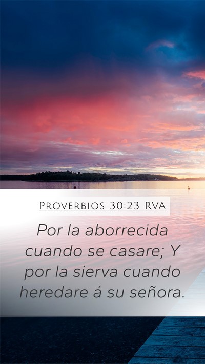 Proverbios 30:23 RVA Bible Verse Image