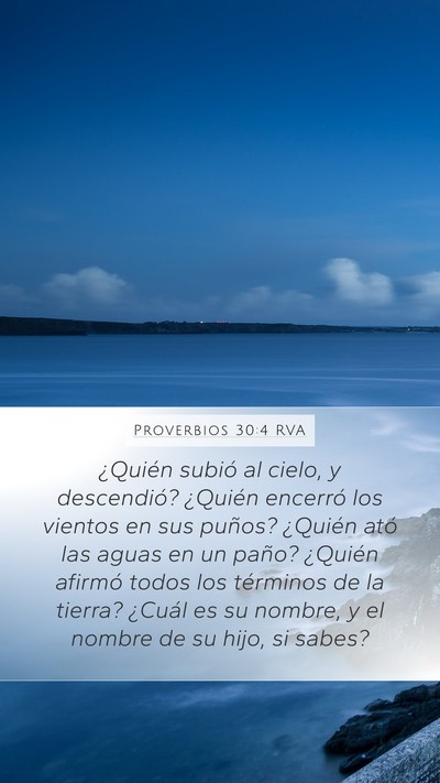 Proverbios 30:4 RVA Bible Verse Image