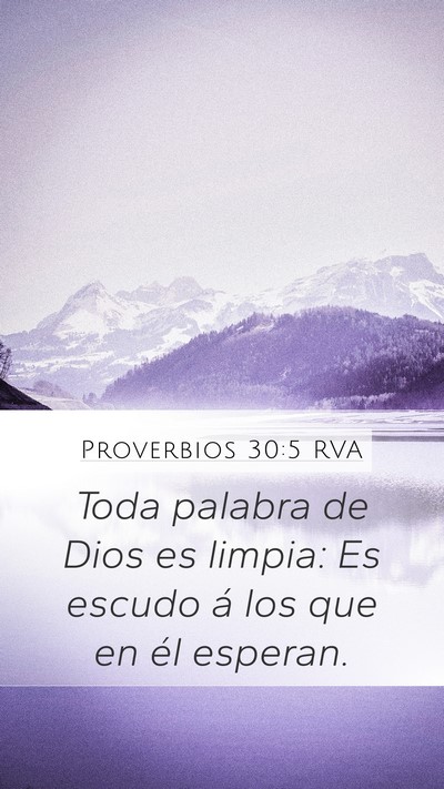 Proverbios 30:5 RVA Bible Verse Image