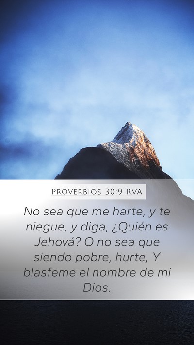 Proverbios 30:9 RVA Bible Verse Image