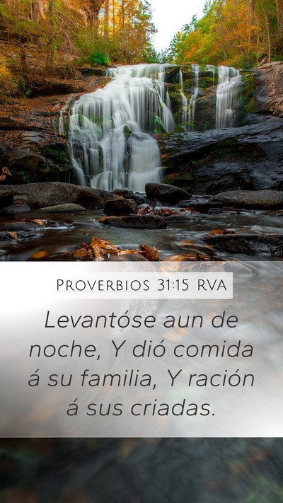 Proverbios 31:15 RVA Bible Verse Image