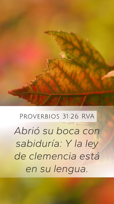 Proverbios 31:26 RVA Bible Verse Image