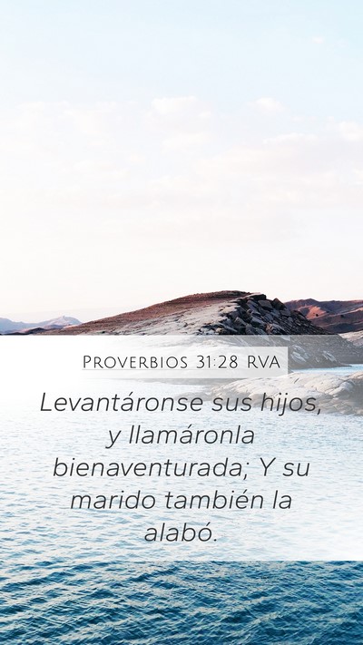 Proverbios 31:28 RVA Bible Verse Image