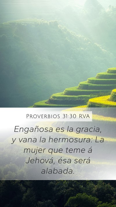 Proverbios 31:30 RVA Bible Verse Image