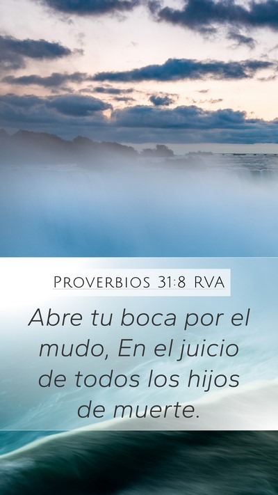 Proverbios 31:8 RVA Bible Verse Image