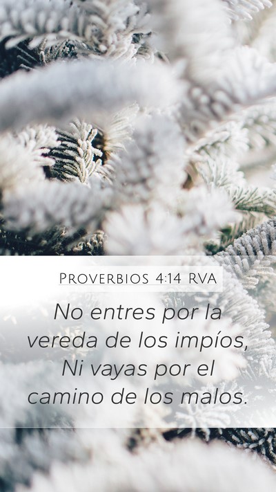 Proverbios 4:14 RVA Bible Verse Image