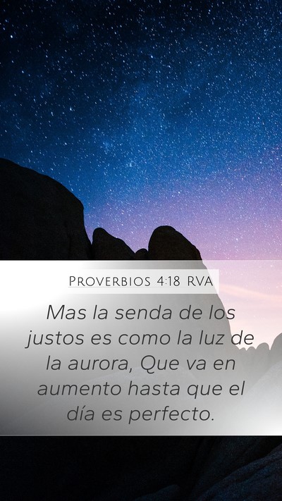 Proverbios 4:18 RVA Bible Verse Image
