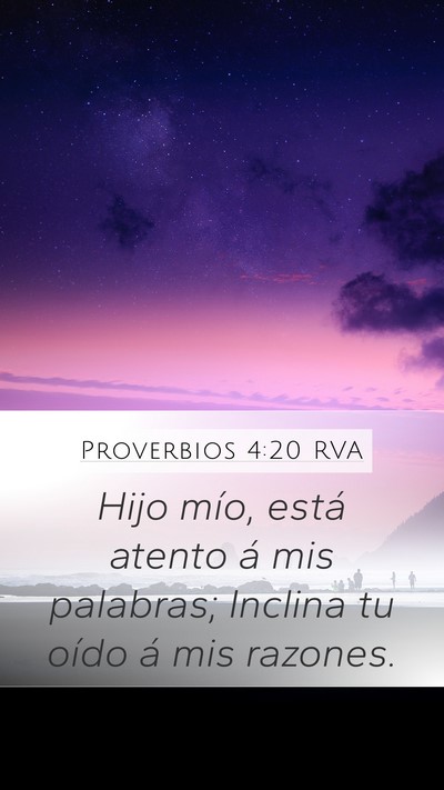 Proverbios 4:20 RVA Bible Verse Image